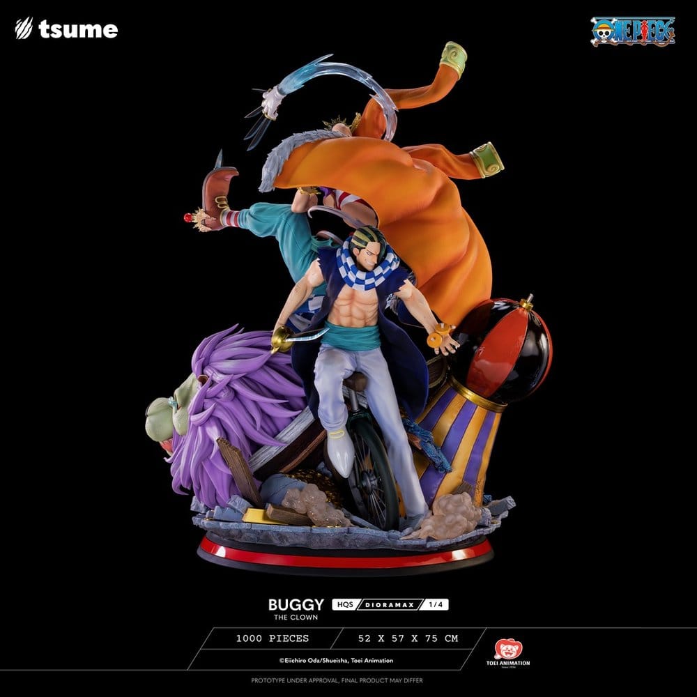 Tsume One Piece HQS Dioramax Figure 1/4 Buggy the Clown | Makochan