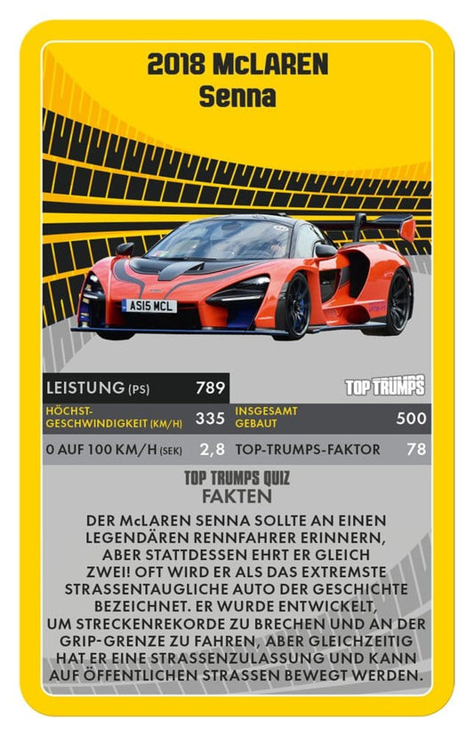 Winning Moves Super Cars Card Game Top Trumps *German Version* | Makochan