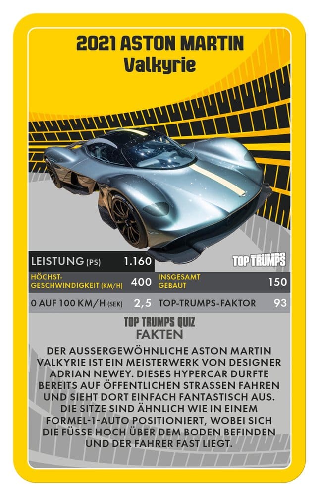 Winning Moves Super Cars Card Game Top Trumps *German Version* | Makochan