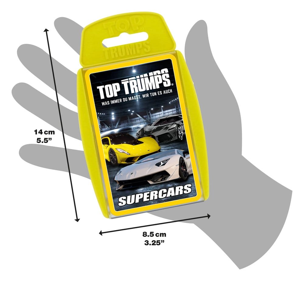 Winning Moves Super Cars Card Game Top Trumps *German Version* | Makochan