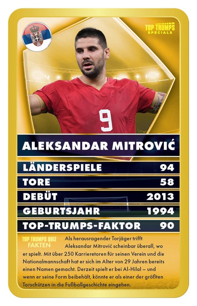 Winning Moves World Football Stars 6 Card Game Top Trumps *German Version* | Makochan