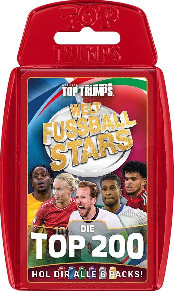 Winning Moves World Football Stars Card Game 200 Pack 1 *German Version* | Makochan