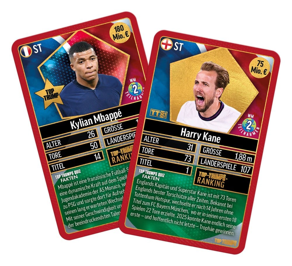 Winning Moves World Football Stars Card Game 200 Pack 1 *German Version* | Makochan