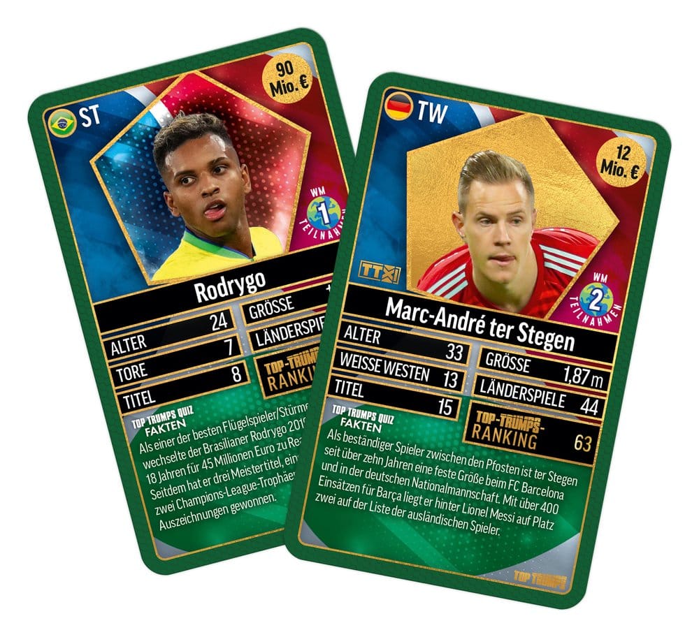 Winning Moves World Football Stars Card Game 200 Pack 3 *German Version* | Makochan