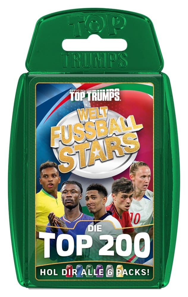 Winning Moves World Football Stars Card Game 200 Pack 3 *German Version* | Makochan