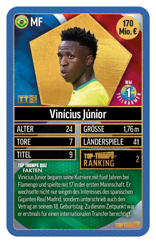 Winning Moves World Football Stars Card Game 200 Pack 2 *German Version* | Makochan