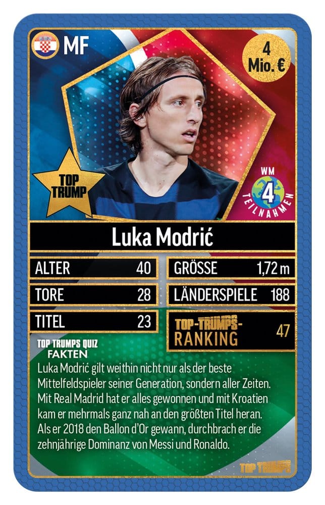 Winning Moves World Football Stars Card Game 200 Pack 2 *German Version* | Makochan