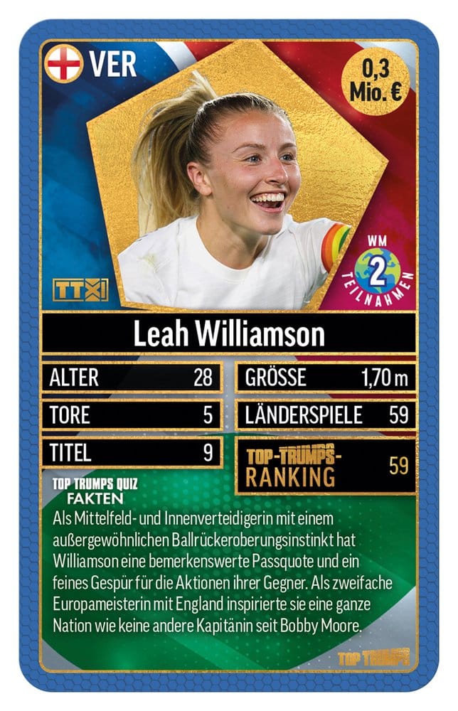Winning Moves World Football Stars Card Game 200 Pack 2 *German Version* | Makochan