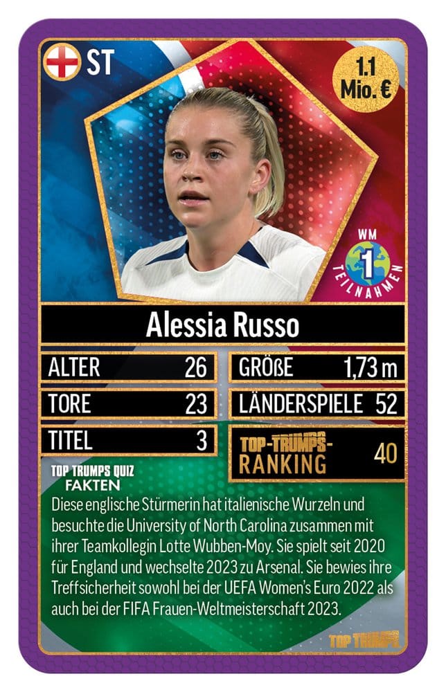 Winning Moves World Football Stars Card Game 200 Pack 4 *German Version* | Makochan