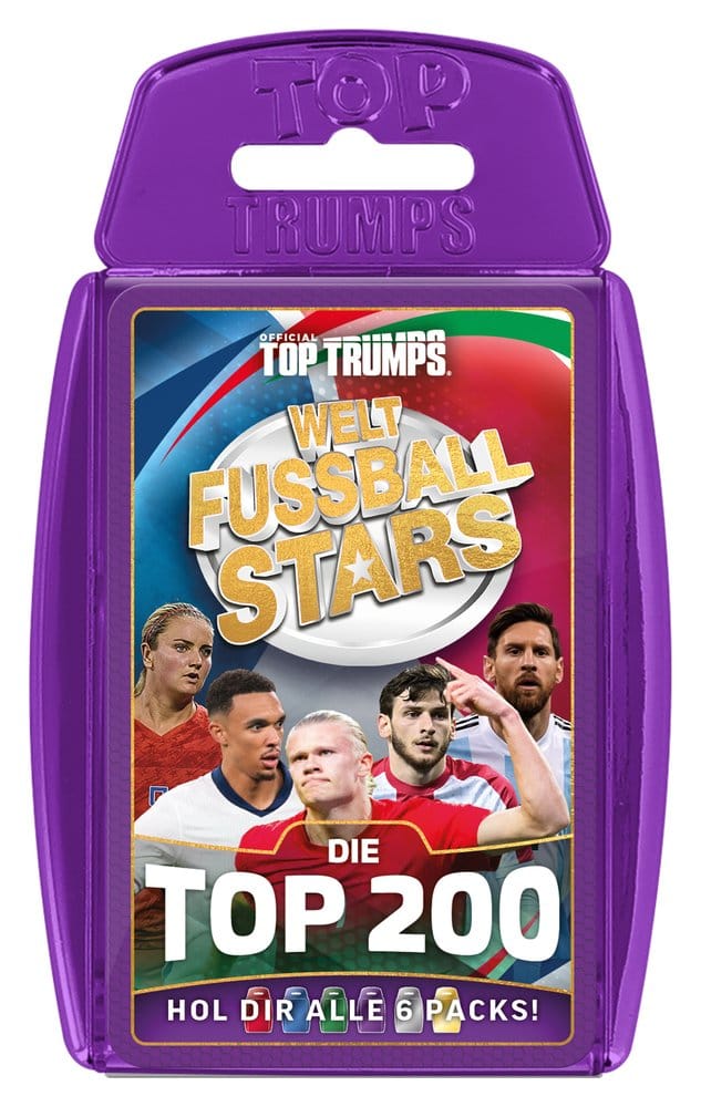 Winning Moves World Football Stars Card Game 200 Pack 4 *German Version* | Makochan