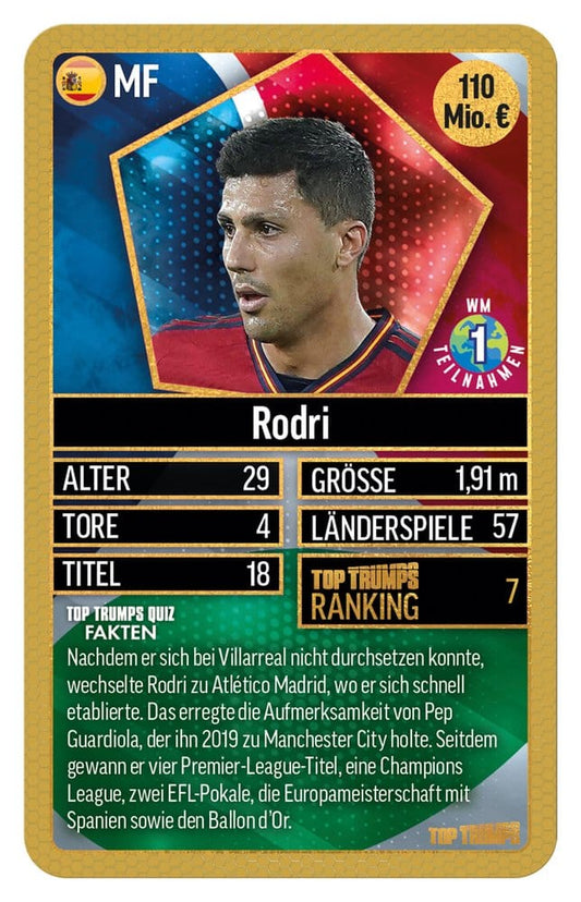 Winning Moves World Football Stars Card Game 200 Pack 6 *German Version* | Makochan