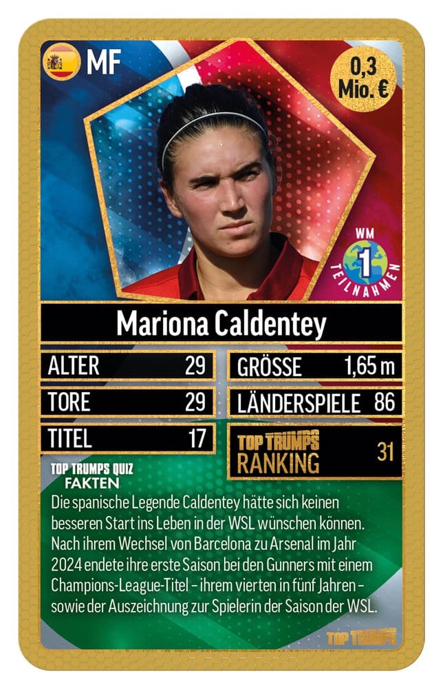 Winning Moves World Football Stars Card Game 200 Pack 6 *German Version* | Makochan