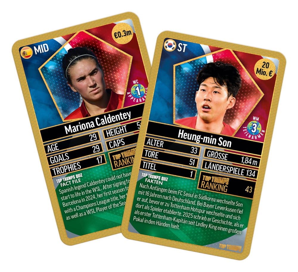 Winning Moves World Football Stars Card Game 200 Pack 6 *German Version* | Makochan