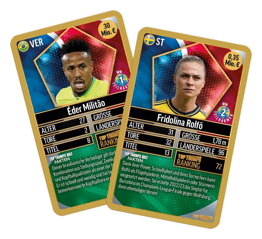 Winning Moves World Football Stars Card Game 200 Pack 6 *German Version* | Makochan