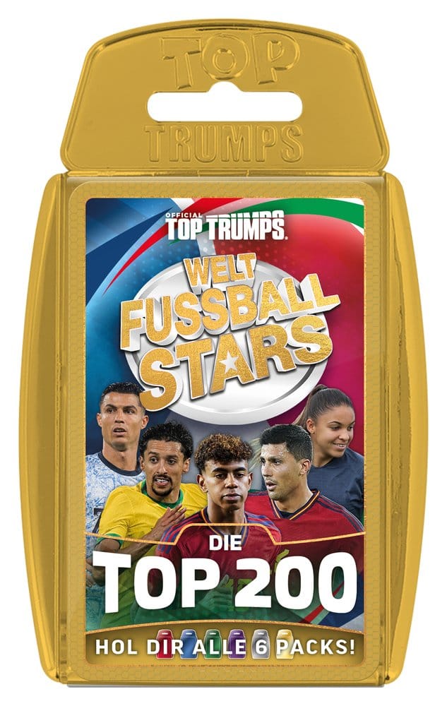 Winning Moves World Football Stars Card Game 200 Pack 6 *German Version* | Makochan