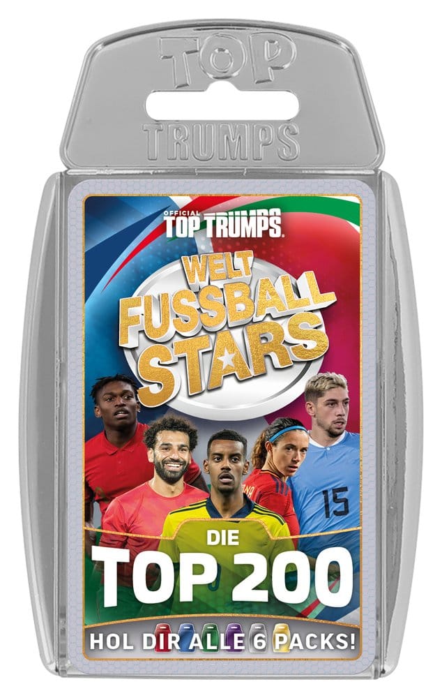 Winning Moves World Football Stars Card Game 200 Pack 5 *German Version* | Makochan