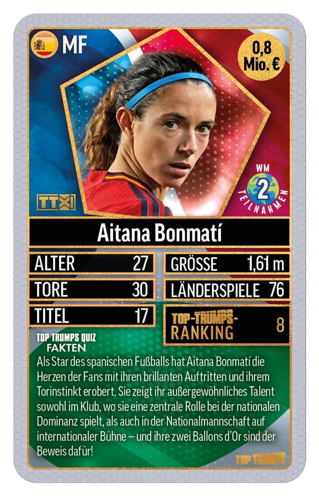 Winning Moves World Football Stars Card Game 200 Pack 5 *German Version* | Makochan
