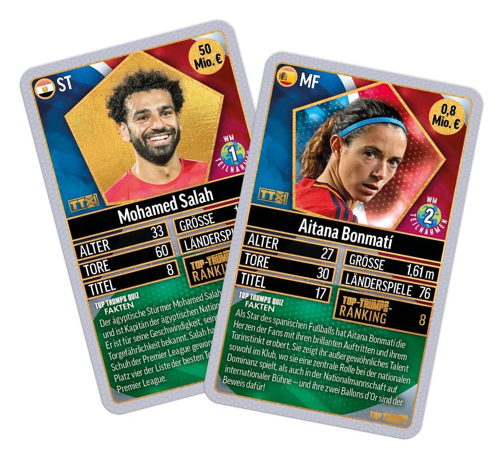 Winning Moves World Football Stars Card Game 200 Pack 5 *German Version* | Makochan