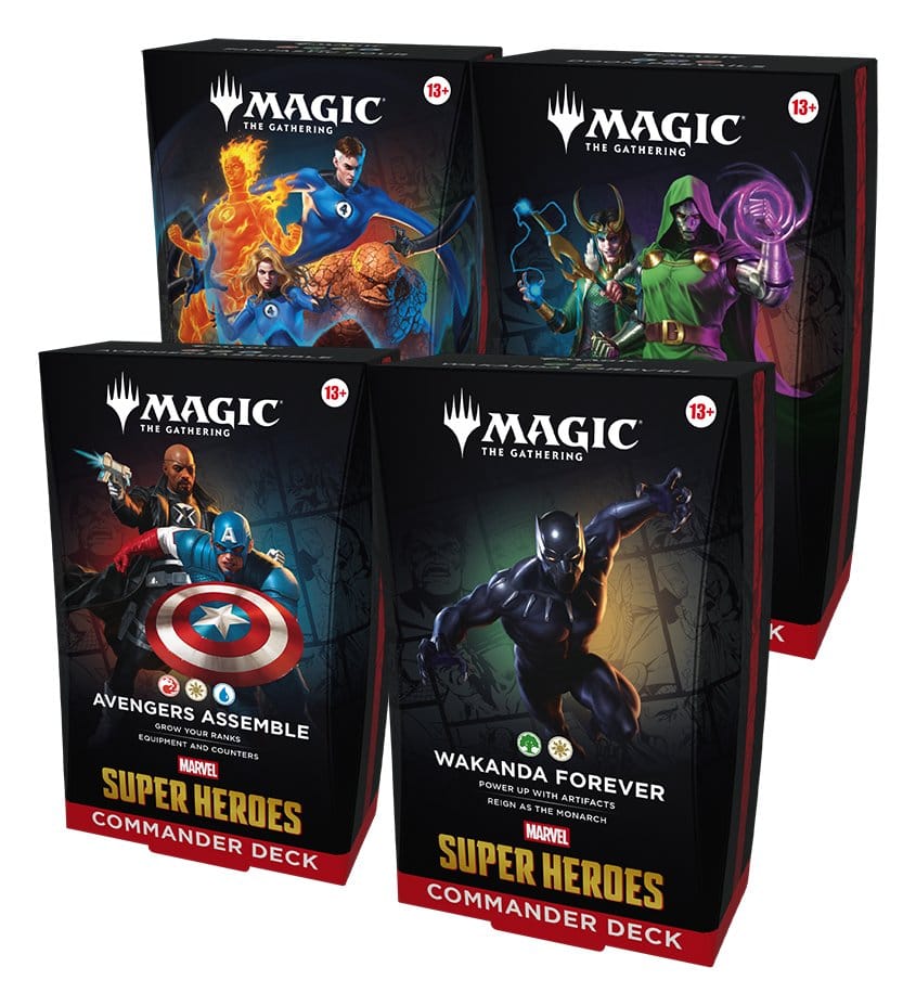 Wizards of the Coast Magic the Gathering Marvel Super Heroes Commander Decks Case (4) english | Makochan