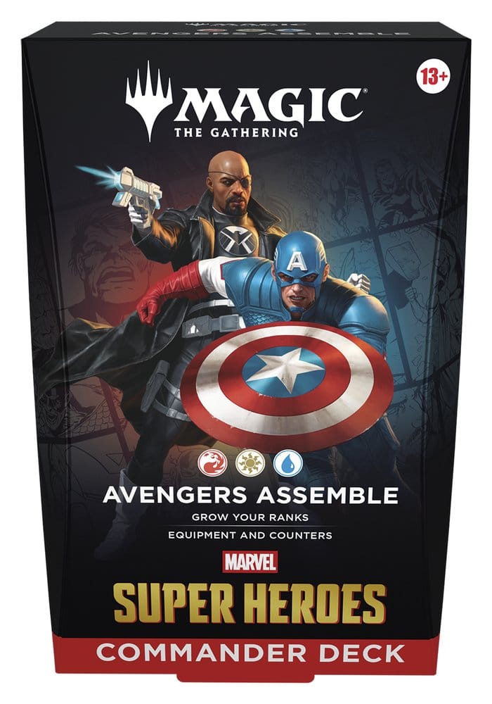 Wizards of the Coast Magic the Gathering Marvel Super Heroes Commander Decks Case (4) english | Makochan
