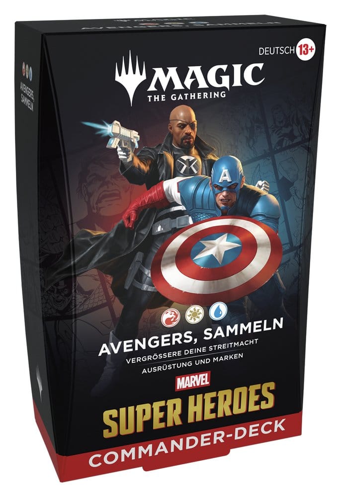Wizards of the Coast Magic the Gathering Marvel Super Heroes Commander Decks Case (4) german | Makochan