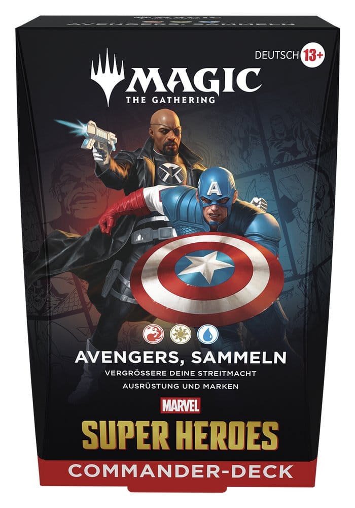 Wizards of the Coast Magic the Gathering Marvel Super Heroes Commander Decks Case (4) german | Makochan