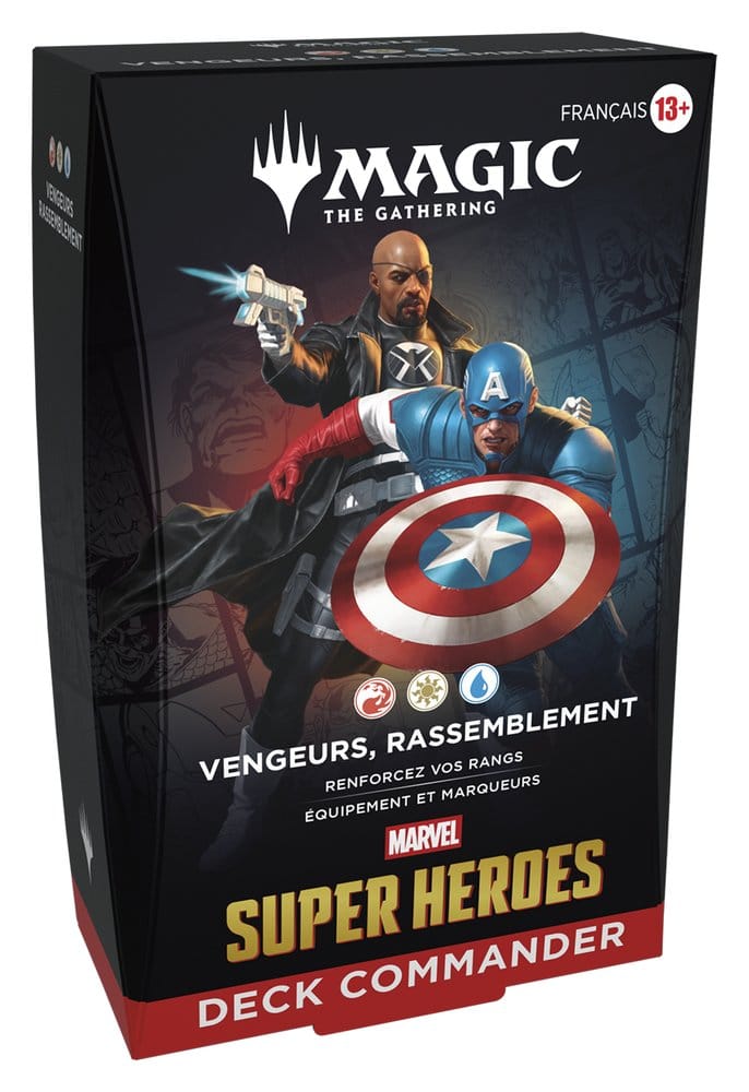 Wizards of the Coast Magic the Gathering Marvel Super Heroes Commander Decks Case (4) french | Makochan