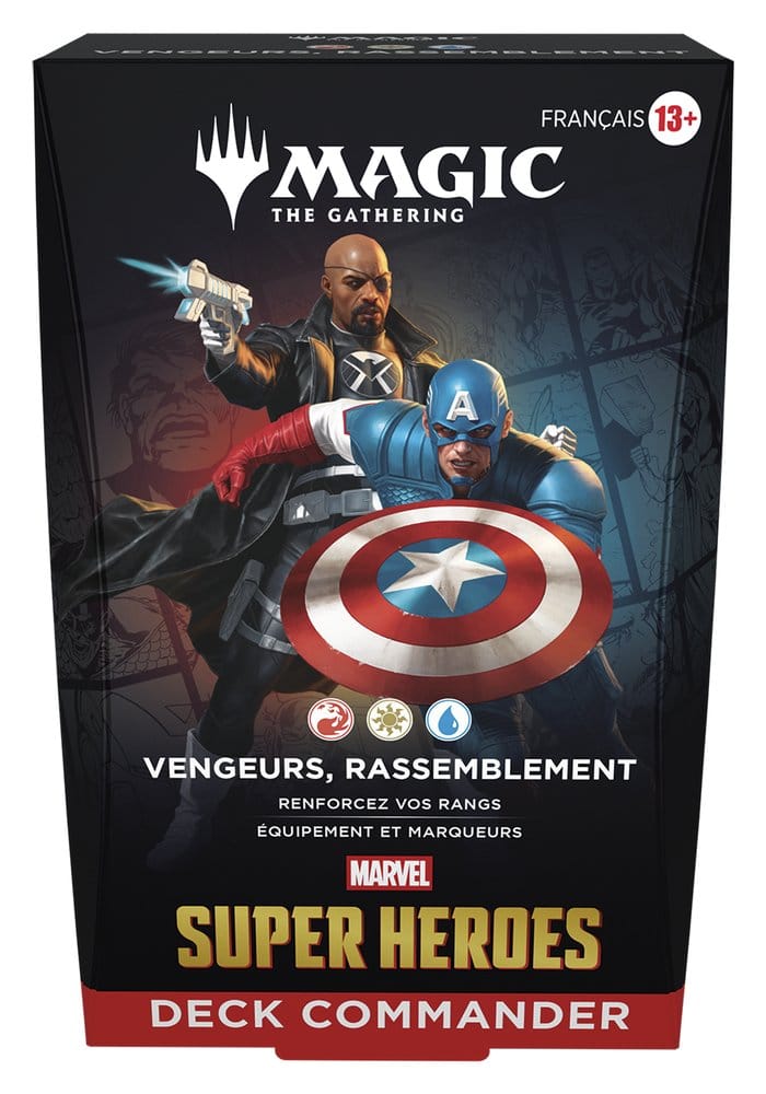 Wizards of the Coast Magic the Gathering Marvel Super Heroes Commander Decks Case (4) french | Makochan