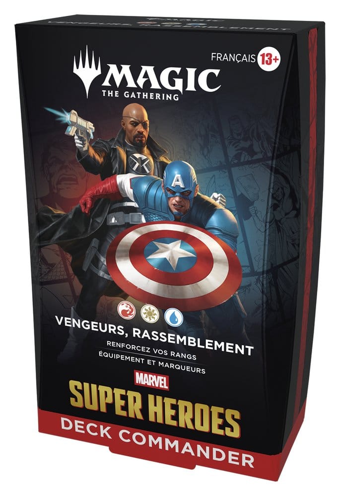 Wizards of the Coast Magic the Gathering Marvel Super Heroes Commander Decks Case (4) french | Makochan