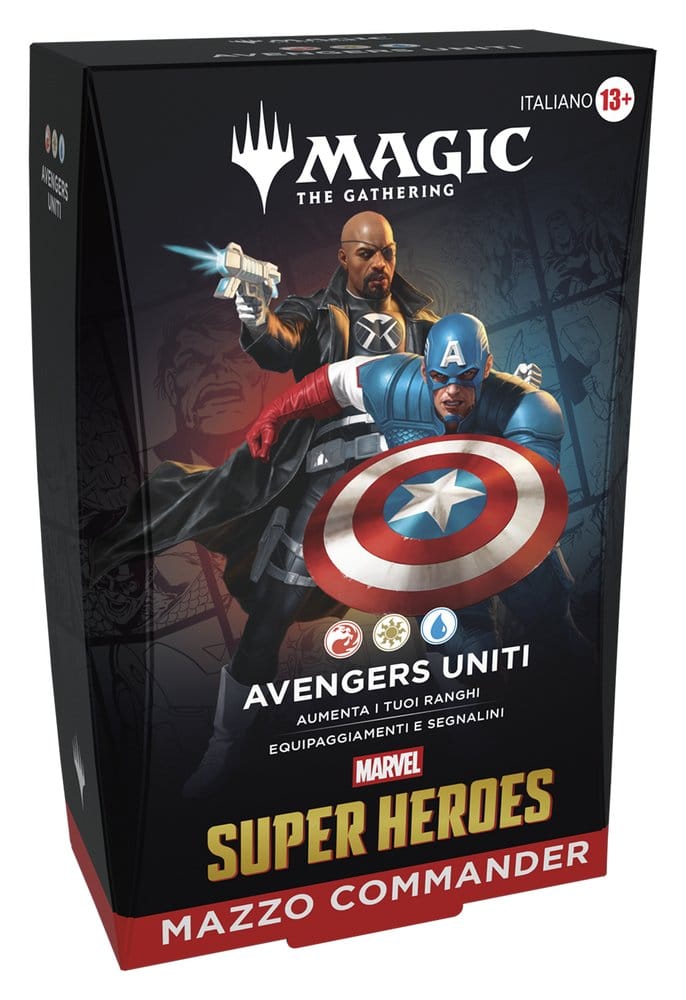 Wizards of the Coast Magic the Gathering Marvel Super Heroes Commander Decks Case (4) italian | Makochan