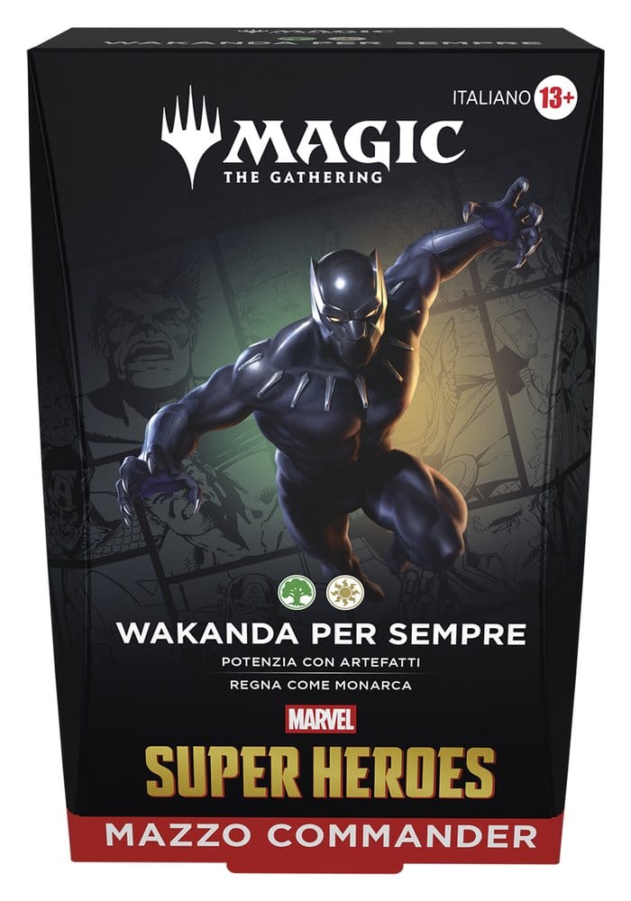 Wizards of the Coast Magic the Gathering Marvel Super Heroes Commander Decks Case (4) italian | Makochan