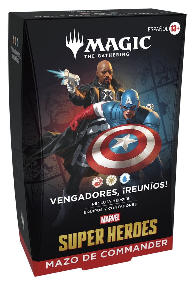 Wizards of the Coast Magic the Gathering Marvel Super Heroes Commander Decks Case (4) spanish | Makochan