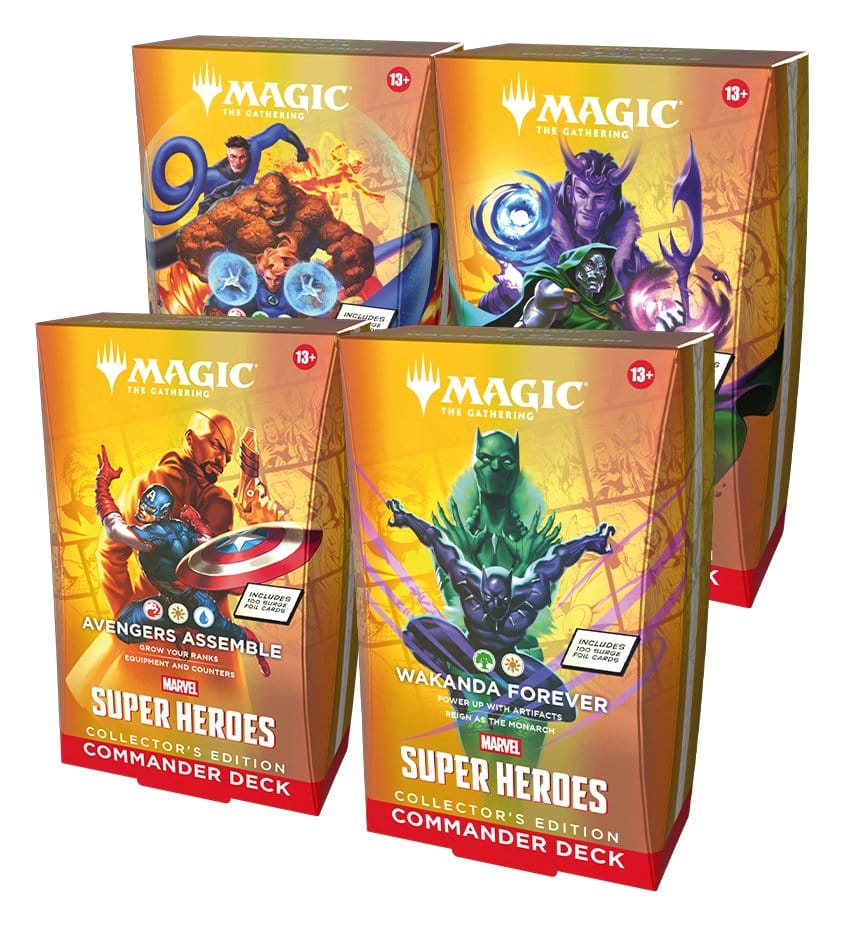 Wizards of the Coast Magic the Gathering Marvel Super Heroes Collector's Edition Commander Decks Case (4) english | Makochan