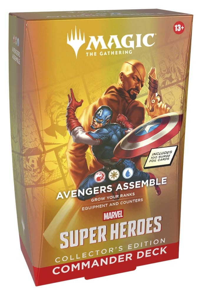 Wizards of the Coast Magic the Gathering Marvel Super Heroes Collector's Edition Commander Decks Case (4) english | Makochan