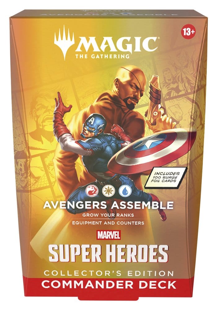 Wizards of the Coast Magic the Gathering Marvel Super Heroes Collector's Edition Commander Decks Case (4) english | Makochan