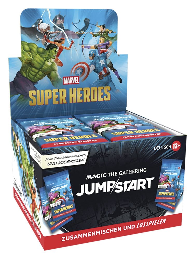 Wizards of the Coast Magic the Gathering Marvel Super Heroes Jumpstart Booster Display (24) german | Makochan