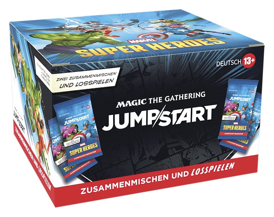 Wizards of the Coast Magic the Gathering Marvel Super Heroes Jumpstart Booster Display (24) german | Makochan