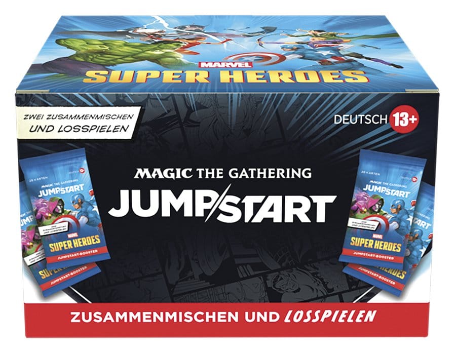 Wizards of the Coast Magic the Gathering Marvel Super Heroes Jumpstart Booster Display (24) german | Makochan