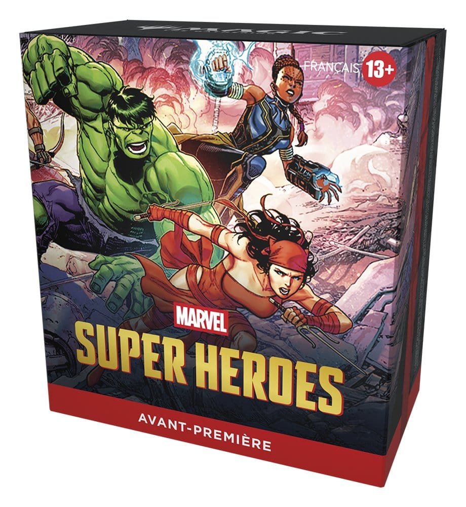 Wizards of the Coast Magic the Gathering Marvel Super Heroes Prerelease Packs Case (15) french | Makochan