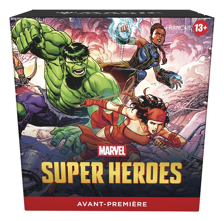 Wizards of the Coast Magic the Gathering Marvel Super Heroes Prerelease Packs Case (15) french | Makochan