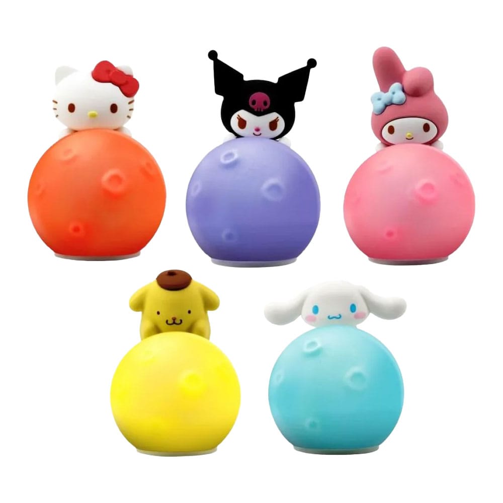 YuMe Toys Sanrio Little Moon Light Series Mini Figures Hello Kitty and Friends 8 cm Display (12) | Makochan