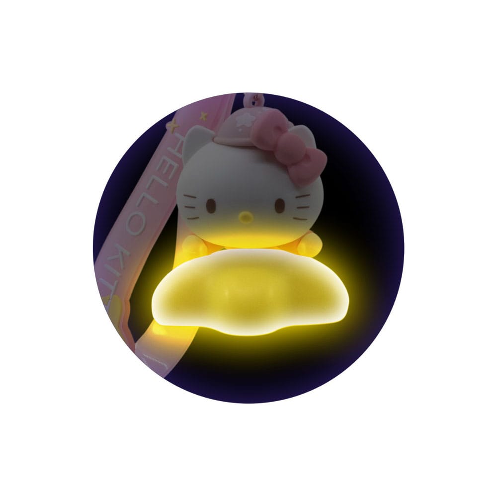 YuMe Toys Sanrio Light-Up Star Series Keychain with Hand Strap Hello Kitty and Friends Display (9) | Makochan