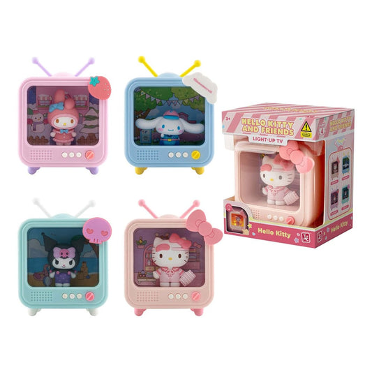 YuMe Toys Sanrio Bedside Light TV Series Mini Figures Hello Kitty and Friends 8 cm Display (8) | Makochan