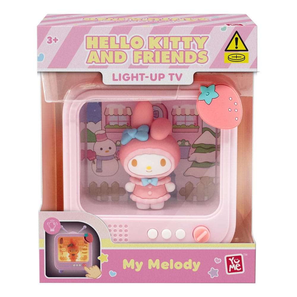 YuMe Toys Sanrio Bedside Light TV Series Mini Figures Hello Kitty and Friends 8 cm Display (8) | Makochan