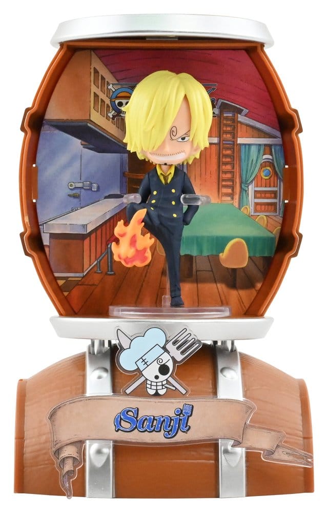 YuMe Toys One Piece Barrel Capsule Mini Figures 9 cm Blind Box Display (6) | Makochan