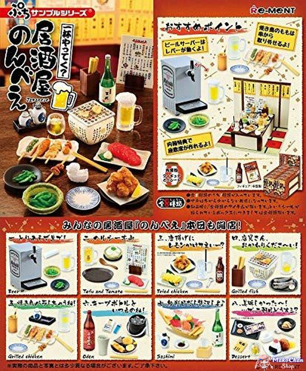 Re-ment Petit Sample Japanese Pub Izakaya Nonbee Makochan.store